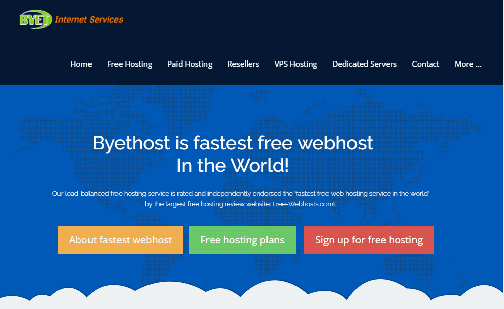 hosting miễn phí tốt nhất byet.host