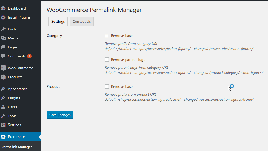 WooCommerce Permalinks Manager tối ưu đường dẫn tĩnh woocomerce 1