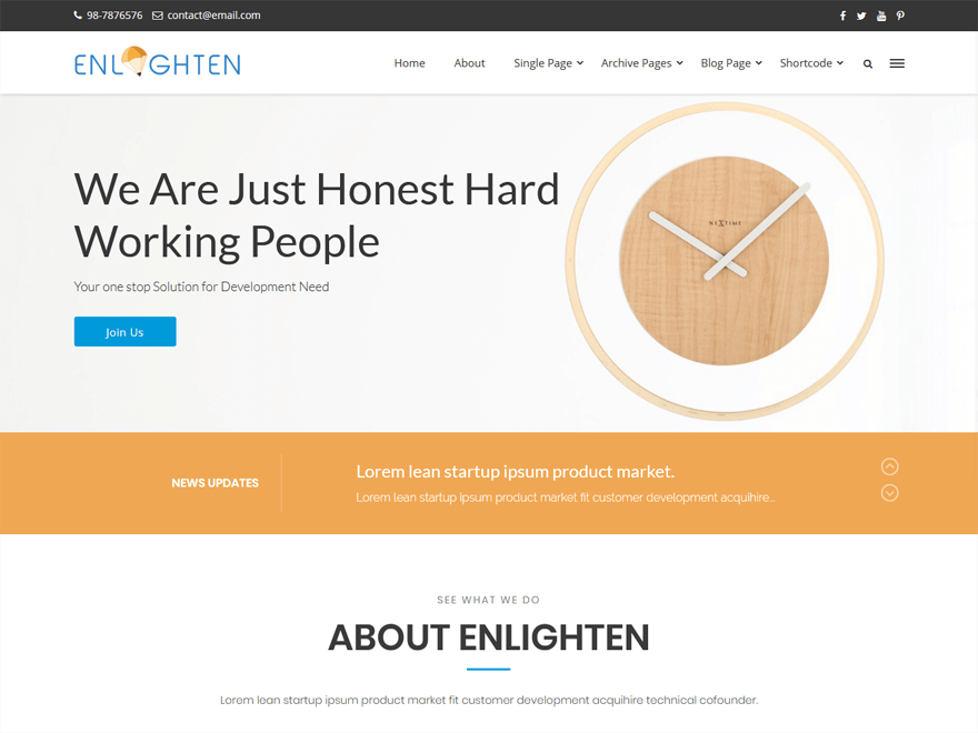 theme enlighten pro