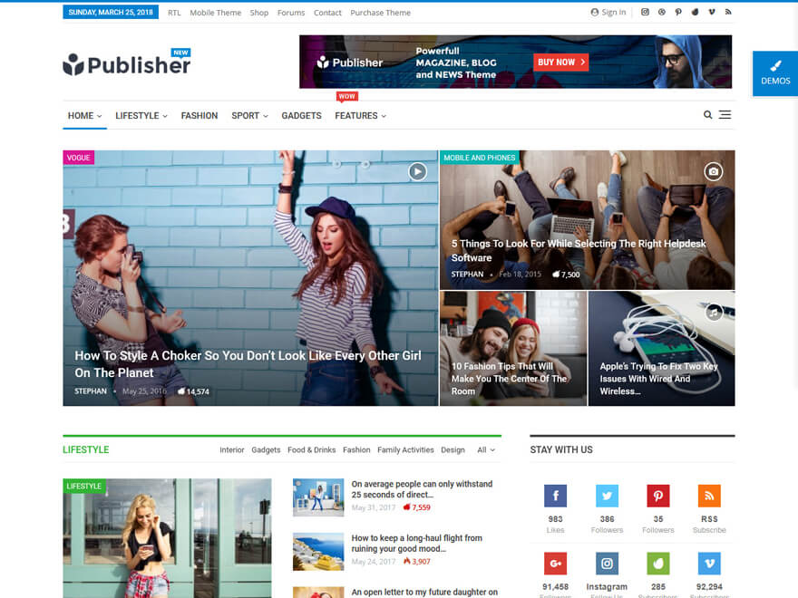 theme publisher