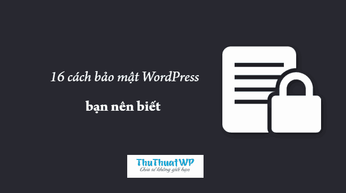bảo mật website wordpress 3