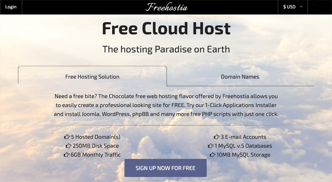 hosting miễn phí tốt nhất freehostia