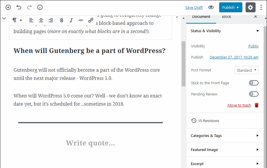 hướng dẫn sử dụng wordpress gutenberg 3