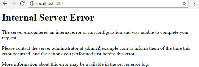 lỗi 500 Internal Server Error